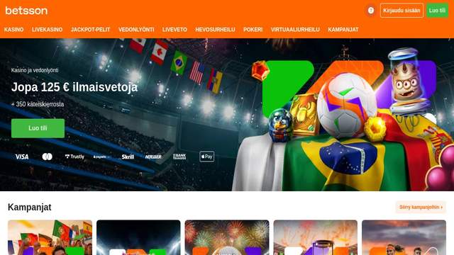 Betsson NL casino screenshot